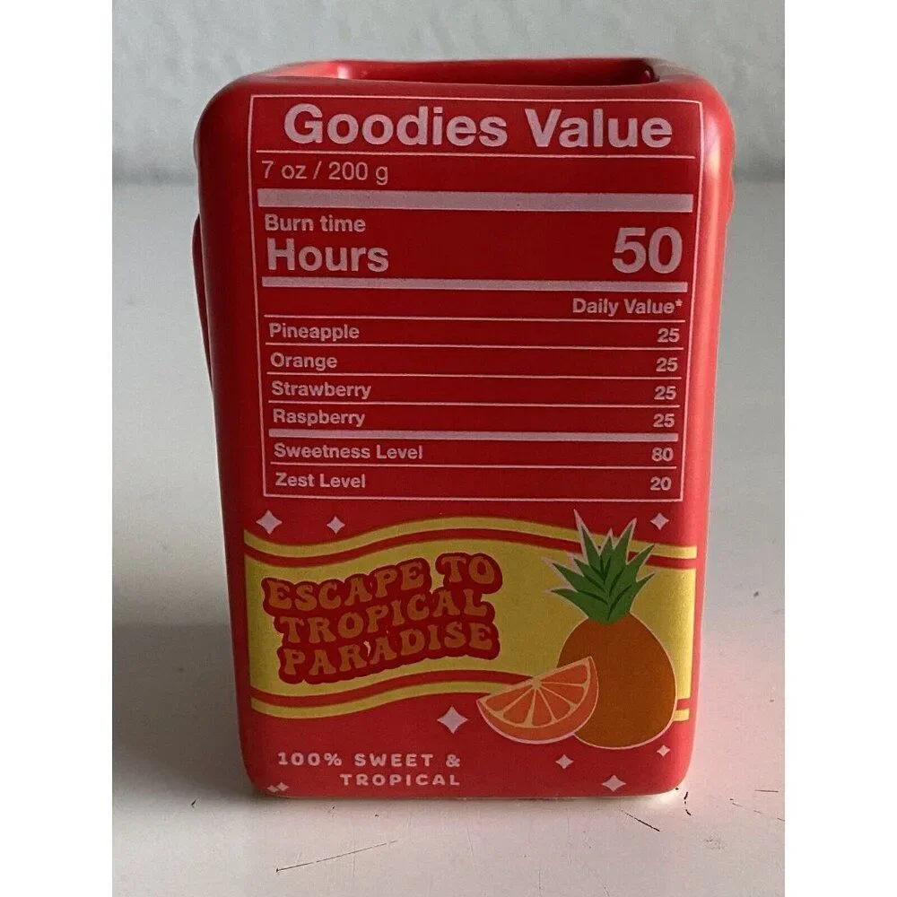 DW Home Goodies Tropical‎ Punch Scented Candle 7 Oz Strawberry Pineapple NEW